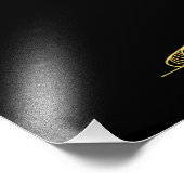 優雅エレガントなポーズのバレエダンサーのラインアート フォトプリント            (角)