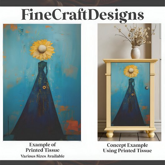 優雅エレガントな背の高い柳ひまわり女の子C2L 薄葉紙