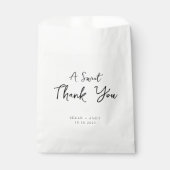 優雅シンプルな結婚式 フェイバーバッグ (正面)