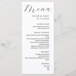 優雅シンプルな結婚式 メニュー