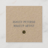 優雅シンプルモダンな スクエア名刺 (正面)