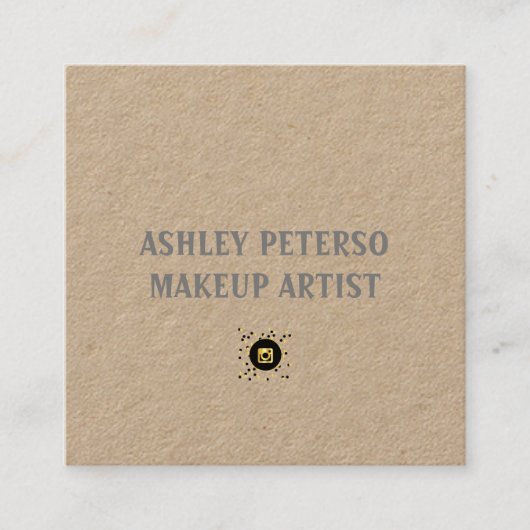 優雅シンプルモダンな スクエア名刺 (正面)