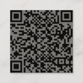 優雅シンプルモダンな スクエア名刺 (裏面)