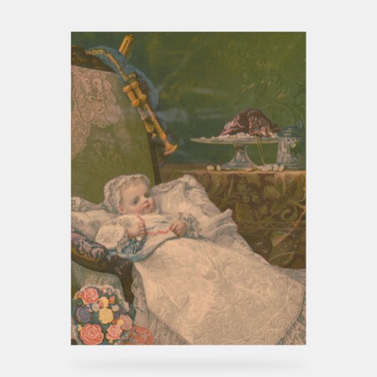 優雅ビクトリアンさ：乳児の世界 アクリルサイン (正面)
