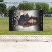 優雅ミニマルなエレガンス写真卒業パーティー 横断幕 (インサイチュ)