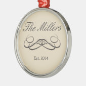 優雅モダンさ メタルオーナメント (左)