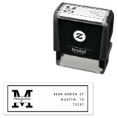 優雅モダンさ |差出人住所スタンプ セルフインキングスタンプ (インサイチュ)