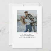 優雅モダンな書道フルフォト セーブザデート (裏面)