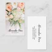 優雅モダンな結婚式写真 名刺 (正面/裏面)