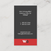 優雅企業のさ 名刺 (裏面)