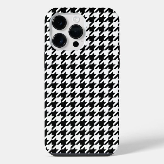 優雅千鳥格子のさ iPhoneケース (裏面)