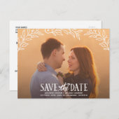 優雅素朴さ | フローラ写真の保存日付 案内ポストカード (正面/裏面)