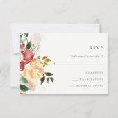 優雅素朴さ | フローラ結婚反応 出欠カード (正面)