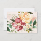 優雅素朴さ | フローラ結婚反応 出欠カード (裏面)