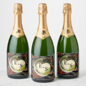 優雅自然さ スパークリングワインラベル (ボトル)