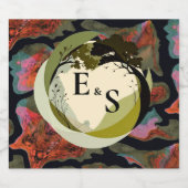 優雅自然さ スパークリングワインラベル (シングルラベル)