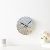 優雅自然さ ラウンド壁時計 (ホーム)