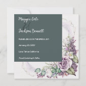 優雅色彩の鮮やかなフローラが日付を保存 セーブザデート (裏面)