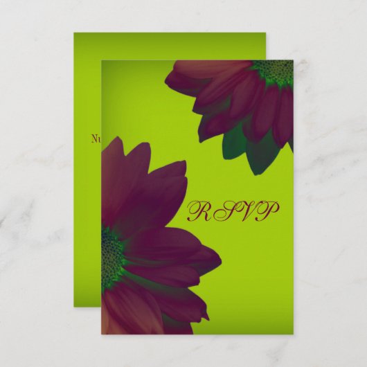 優雅 出欠カード (正面/裏面)