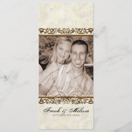 優雅、渦巻の結婚式プログラムの黄金時代 プログラム (正面)