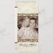 優雅、渦巻の結婚式プログラムの黄金時代 プログラム (正面/裏面)