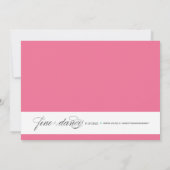 優雅%PIPE%のブライダルシャワーの招待状 招待状 (裏面)