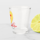 元々不適切なおもしろい会話ハートである ショットグラス (右)