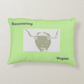 元おもしろいビーガンアクセント枕 アクセントクッション (裏面)