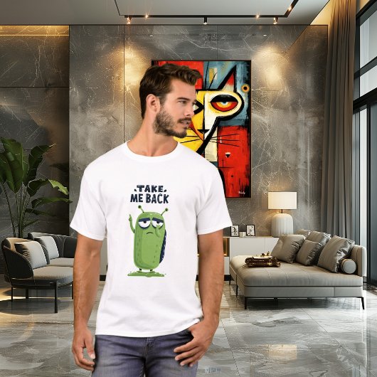 元に戻して 面白い 不機嫌 エイリアン キャラクター ギフト Tシャツ
