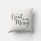 元に戻す素晴らしのは彼の慈悲だ クッション (裏面)