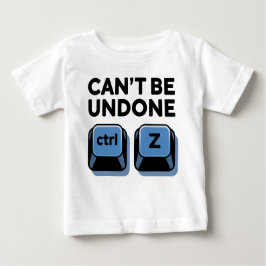 元に戻せないCtrl + z ベビーTシャツ