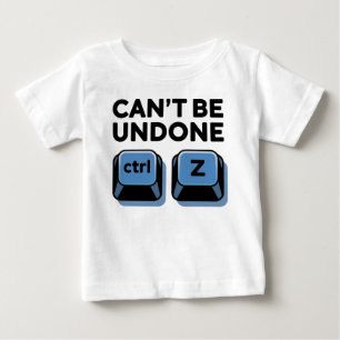 元に戻せないCtrl + z ベビーTシャツ