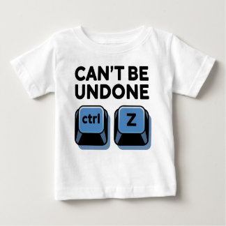 元に戻せないCtrl + z ベビーTシャツ