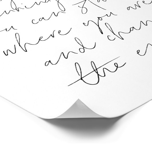 元に戻って始めを変えることはできない… ポスター (角)