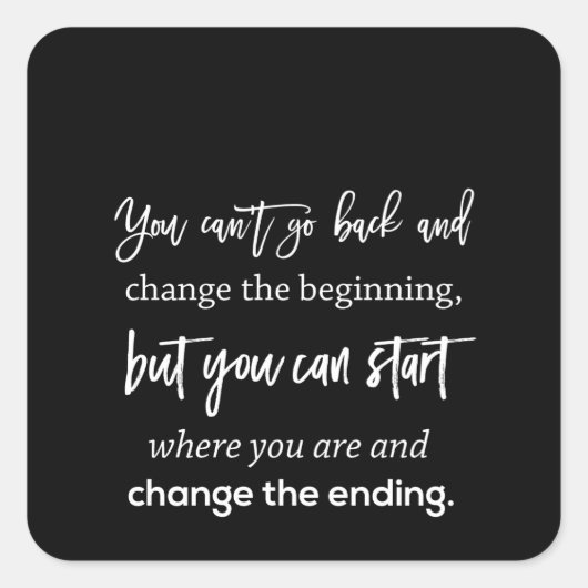 元に戻って最初を変更できない スクエアシール (正面)