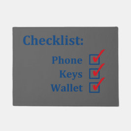 元のおもしろいのカスタムな去る家のチェックリスト… ドアマット