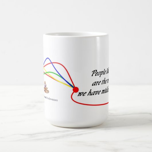 元のことわざを用いるおもしろマグカップ コーヒーマグカップ (中央)