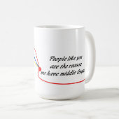 元のことわざを用いるおもしろマグカップ コーヒーマグカップ (正面右)