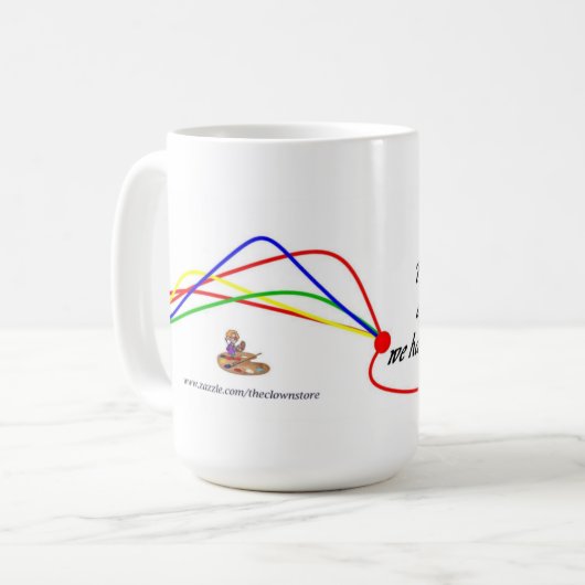 元のことわざを用いるおもしろマグカップ コーヒーマグカップ (正面左)