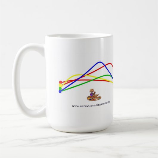 元のことわざを用いるおもしろマグカップ コーヒーマグカップ (左)