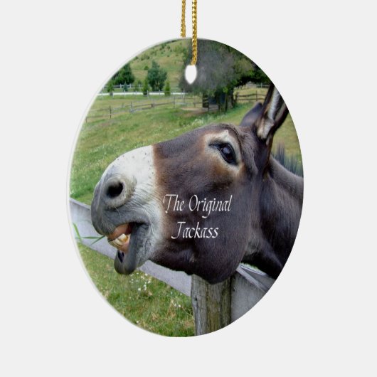 元のろばのおもしろいなろばのラバの家畜 セラミックオーナメント (右)