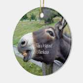 元のろばのおもしろいなろばのラバの家畜 セラミックオーナメント (左)