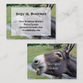 元のろばのおもしろいなろばのラバの家畜 名刺 (正面/裏面)