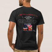 元のアフガニスタンのフランのワイシャツ暗いワイシャツ Tシャツ (裏面)