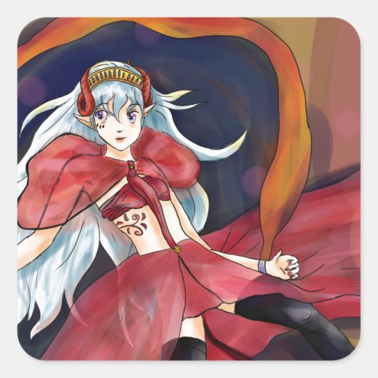 元のアートワーク – メロディー スクエアシール (正面)