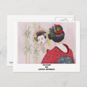 元のアート – 芸者ガールポストカード ポストカード (正面/裏面)