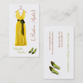 元のイラストレーションのファッションのスタイラスの名刺 名刺 (正面/裏面)