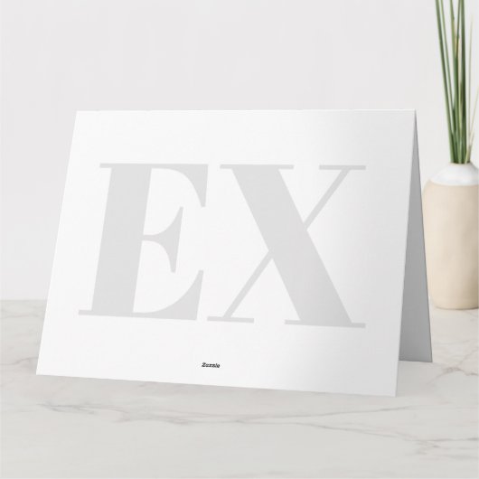 元のカスタム彼氏またはガールフレンド用の別れカード カード (裏面)