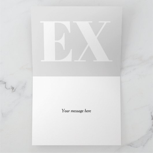 元のカスタム彼氏またはガールフレンド用の別れカード カード (内部)