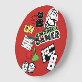 元のゲーマーの時計 ラージ壁時計 (傾斜)